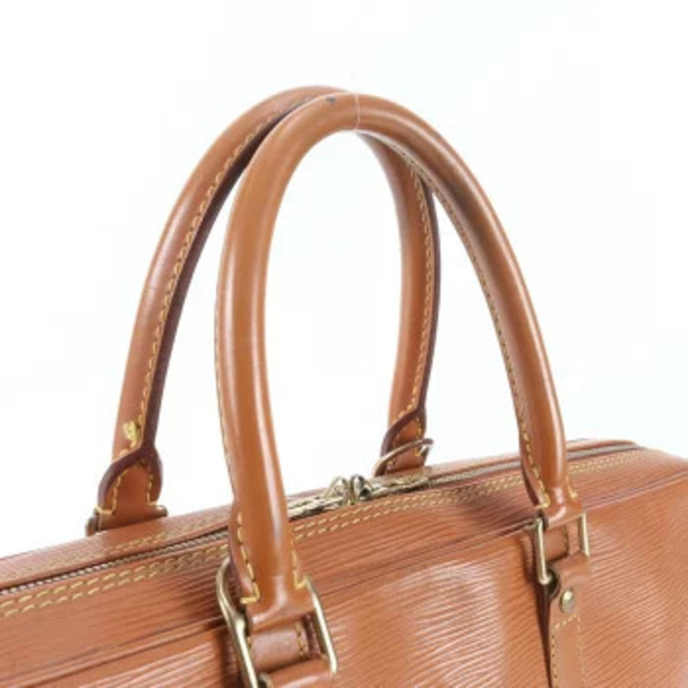 Louis Vuitton Bag Porte Briefcase Leather Documents Voyage Epi Business Black